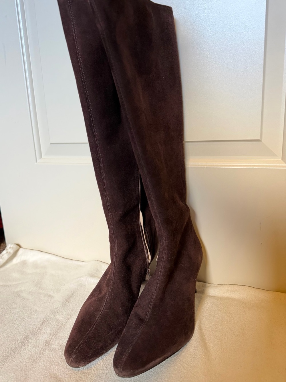 STAUD Dark Brown Suede Benny Boots - Picture 10 of 13